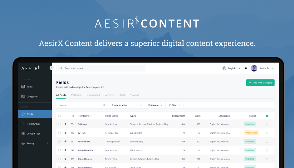 headless aesirx content for any developers with a ton of benefits