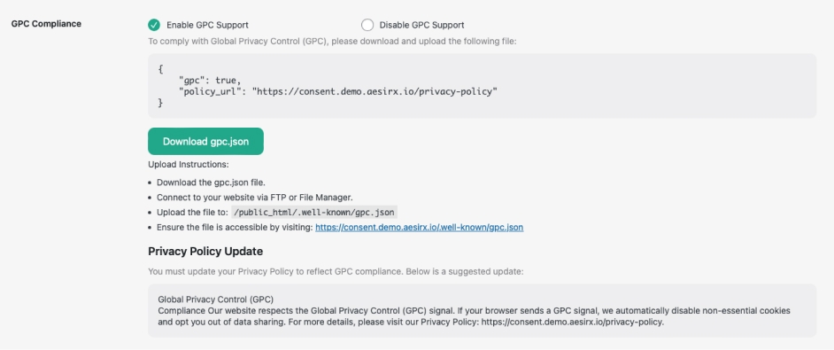 GPC Compliance