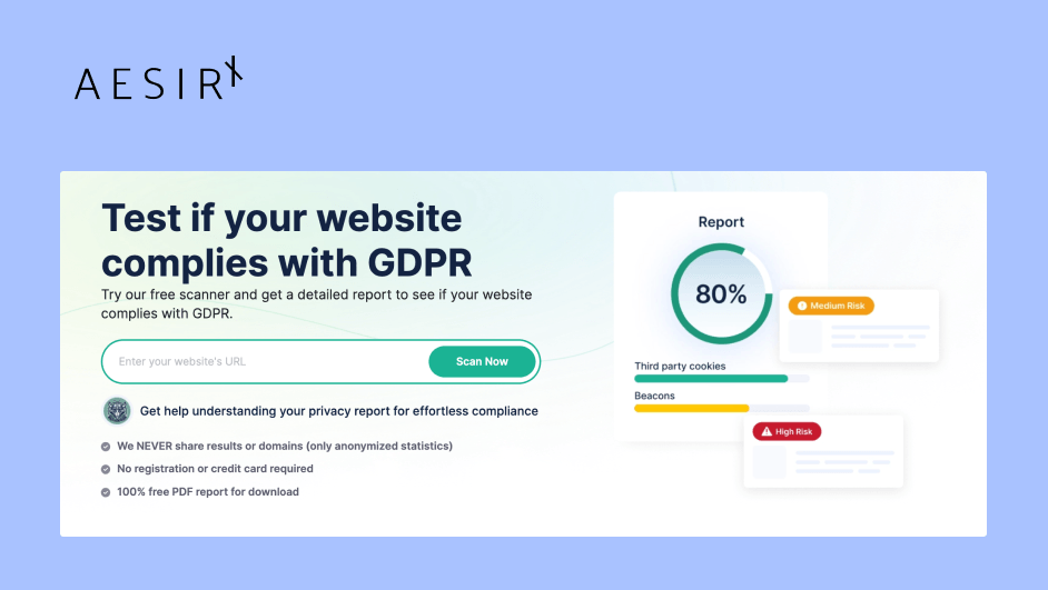 unique benefits of aesirx privacy scanner for cookie scanning