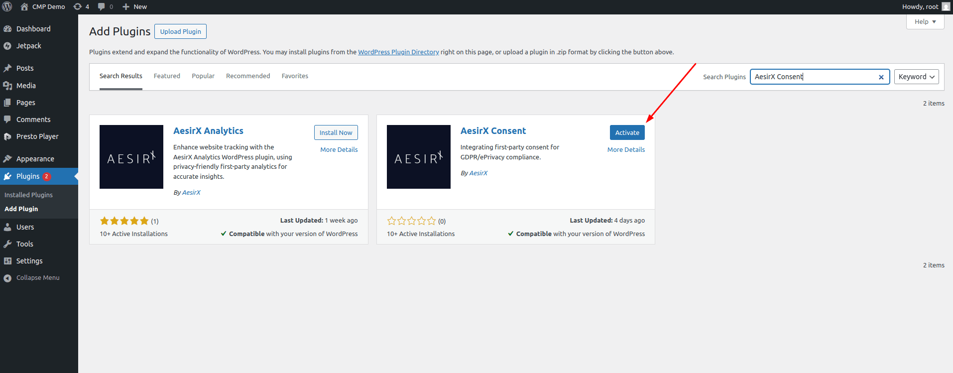 cmp freemium wp active