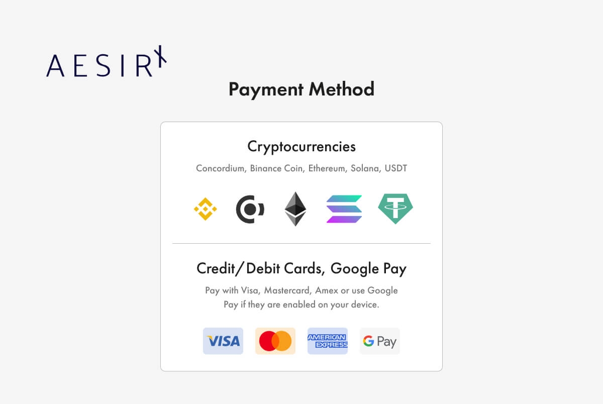 payment method