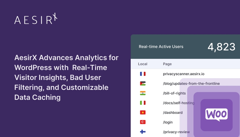 AesirX Improves Analytics for WordPress with  Real-Time Visitor Insights, Bad User Filtering, and Customizable Data Caching