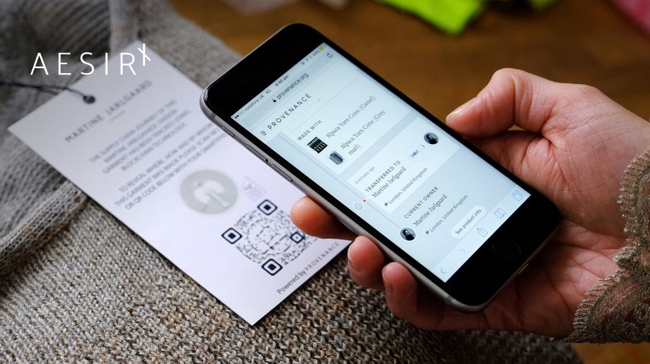 aesirx pim also links to the real world product with the tag factor