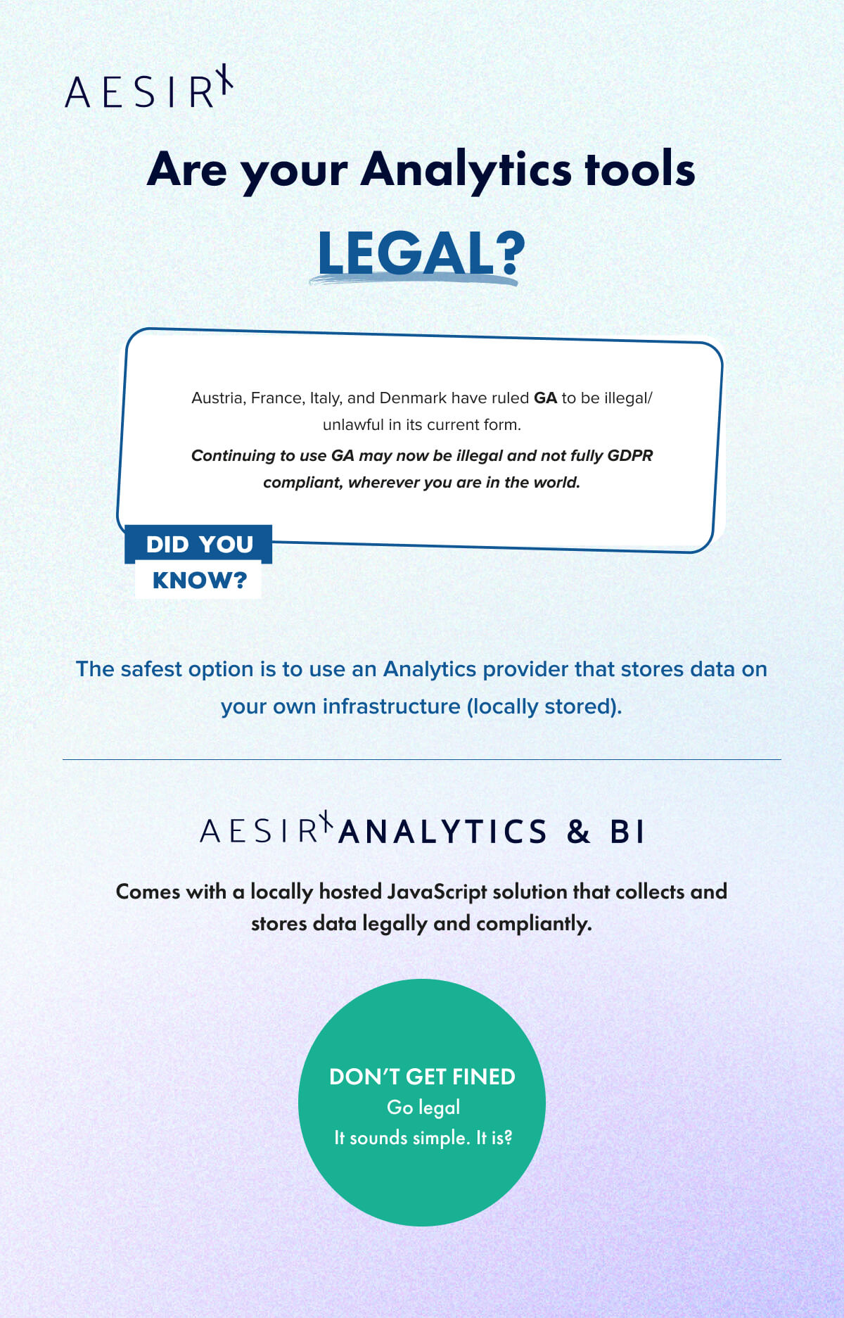 are your analytics tool legal