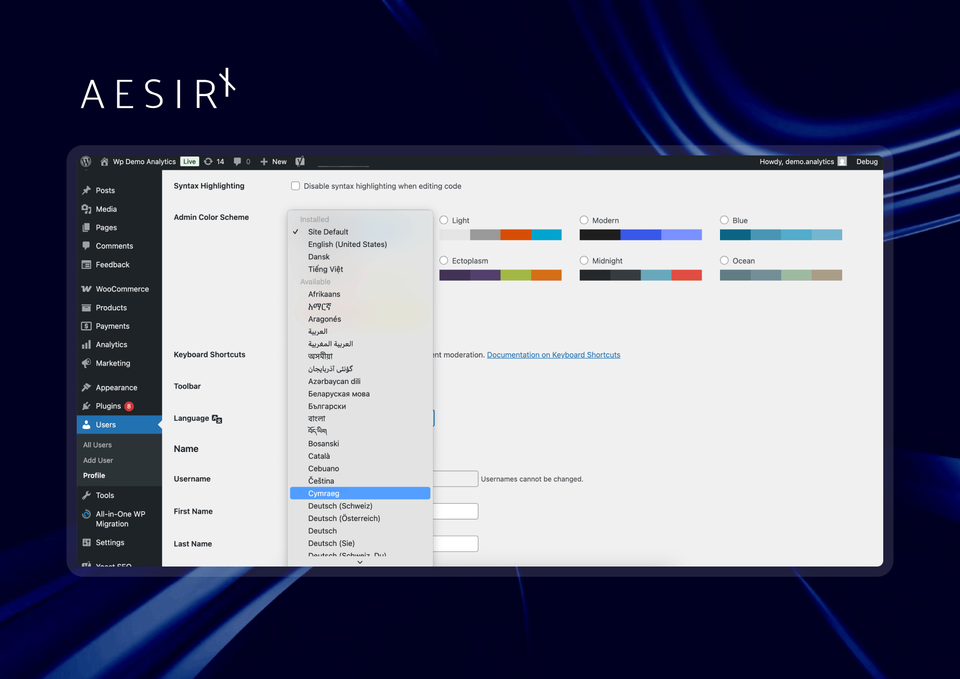 aesirx cmp multi language cmp