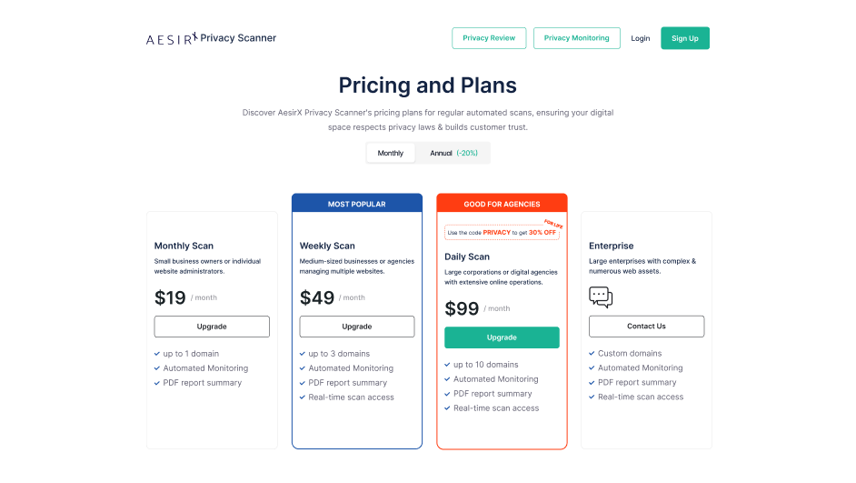 aesirx privacy scanner your partner in web privacy and online security