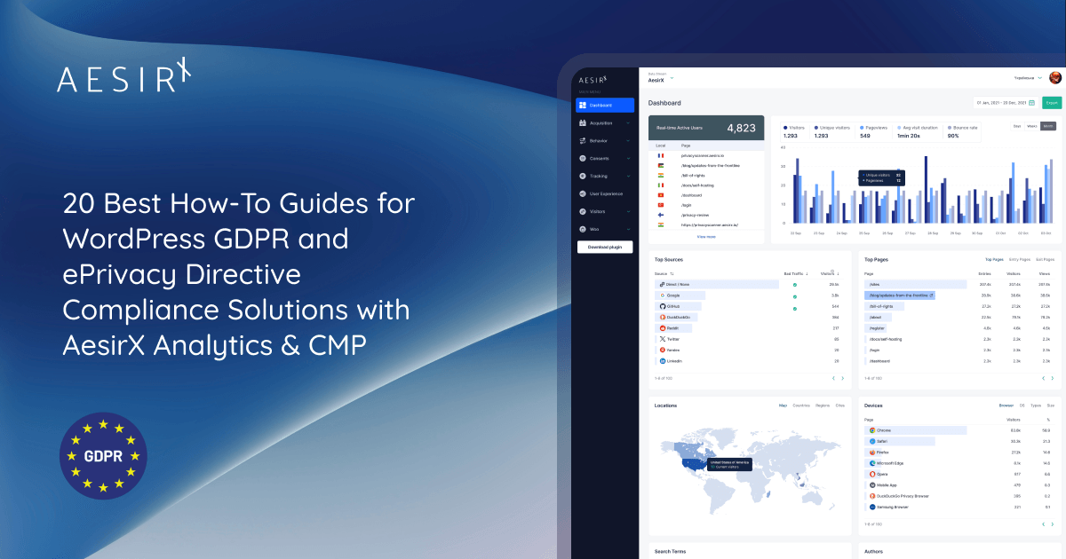 og top 20 how to guides for wordpress gdpr compliance with aesirx 1