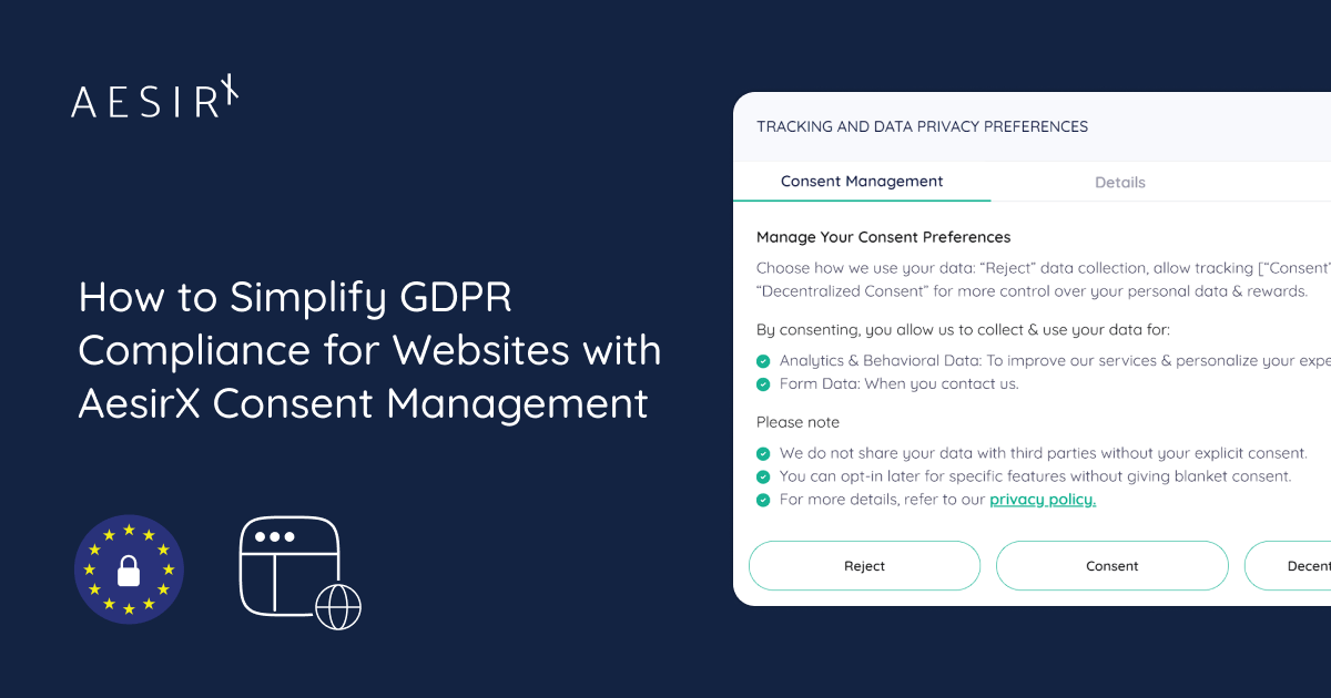 simplify gdpr compliance for websites with aesirx cmp