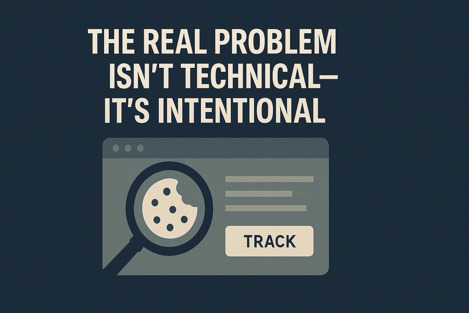 the real problem isnt technical its intentional