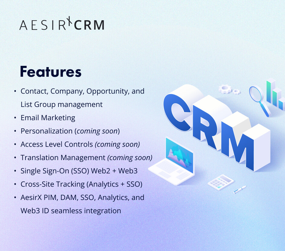 aesirx crm is the ultimate solution for streamlining customer relationship management
