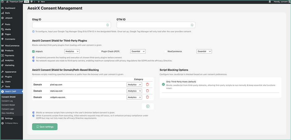 cmp freemium wp consent shield
