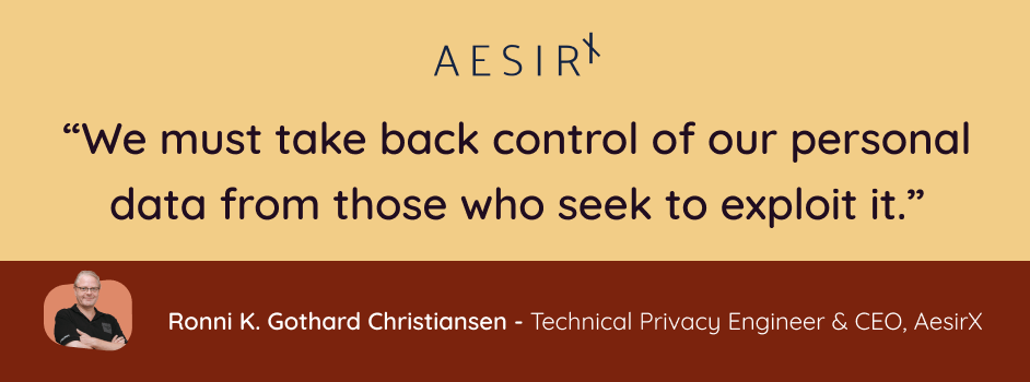 we must take back control of our personal data from those who seek to exploit it