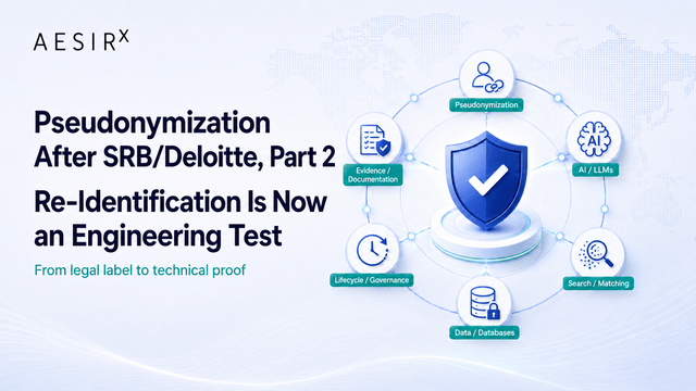 Pseudonymization After SRB/Deloitte, Part 2: Re-Identification Is Now an Engineering Test