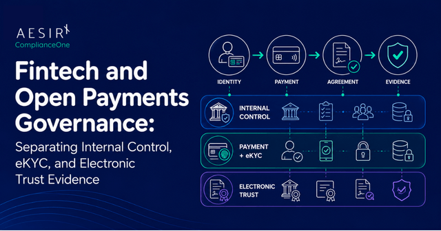 Fintech and Open Payments Governance: Separating Internal Control, eKYC, and Electronic Trust Evidence