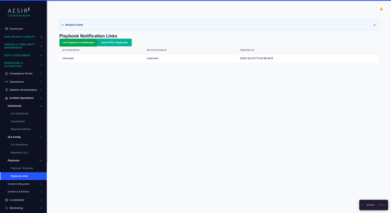 Playbook-to-Notification Linkage