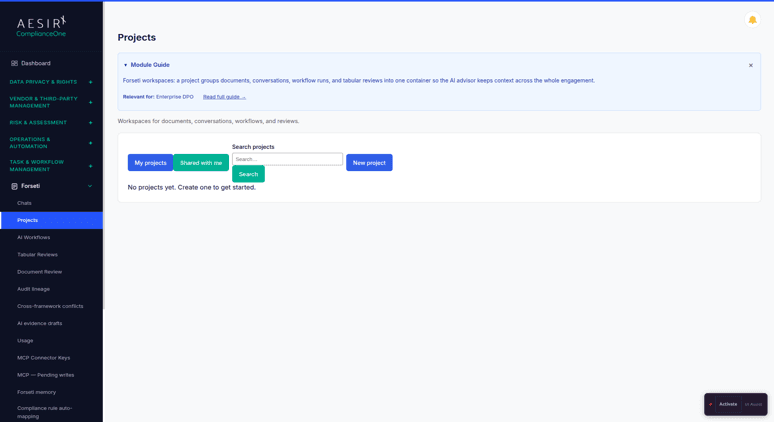 Chat & Projects