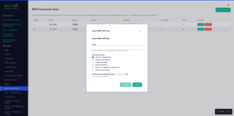 Issuing API Keys