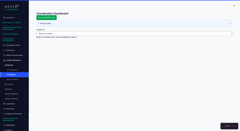 Coordination Dashboard
