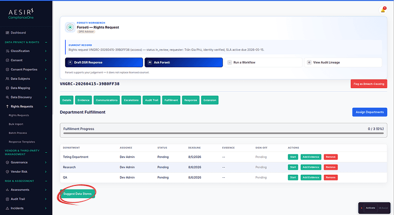 Data Store Linkage