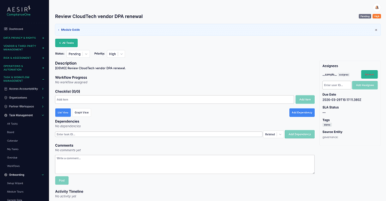 Unified Task Model