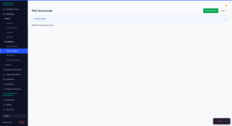 Vendor POC Scoring