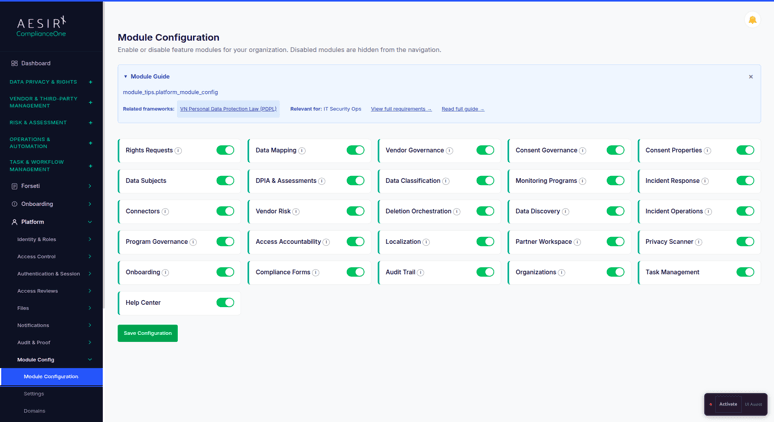 Module Configuration